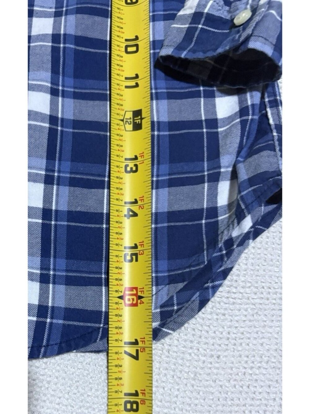 Ralph Lauren Shirt 3T Toddler Blue Check Button Down Modern Preppy Pony Boys - Picture 5 of 8